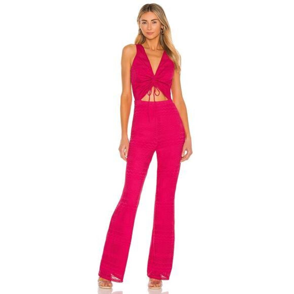 LOVERS and FRIENDS Sharon Jumpsuit in‎ Passion Pink Size XL